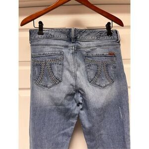 Seven7 Sky Blue Wide Leg Jeans